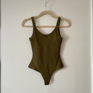 Girlfriend collective coco bodysuit in fern